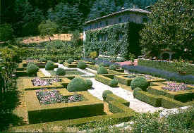 Badia a Coltibuono formal garden