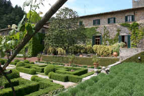 Badia a Coltibuono italianate garden